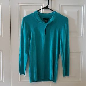 New York & Company Teal Blue Shirt size S